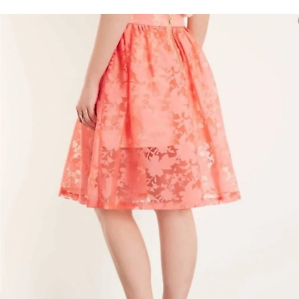 Topshop Peach Skirt 4
